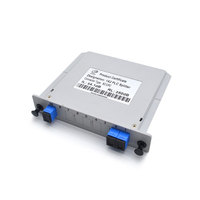 Kaset jenis kartu FTTH kaset memasukkan serat optik Plc Splitter 1*2 1*4 1*8 1*16 1*32 Splitter PLC dengan konektor SC/APC