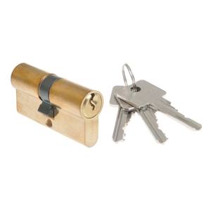 Cylindre de porte B-Harko H6 26/26mm, laiton, 5 broches, classe 4.0, 3 clés - Product Image 1