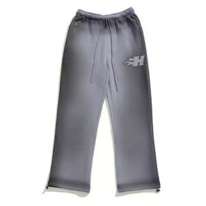 Nuevo diseño de estilo vintage, conjunto de pantalones de chándal estampados, sudaderas con capucha de punto trenzado lavado para hombres - Product Image 5