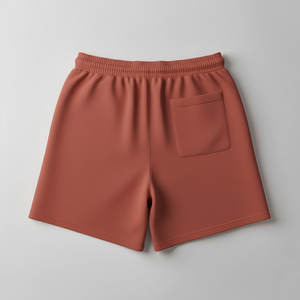 Shorts décontractés pour homme avec logo brodé personnalisé, tissu satiné, doux, respirant, coupe décontractée pour un usage quotidien, style streetwear moderne - Product Image 4