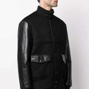 Chaqueta de Béisbol para Hombre 2023, Estilo Universitario, Ropa de Calle Otoñal, 100% Lana, Transpirable, de Alta Calidad, Delgada, con Logotipo Frontal - Product Image 1