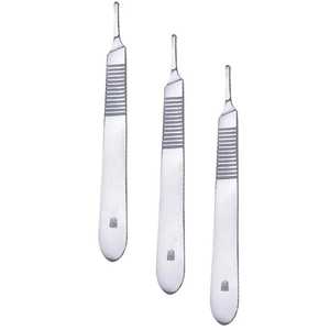 Longue poignée de scalpel en acier inoxydable avec 4ème support de lame Source d'alimentation manuelle pour la base d'instruments chirurgicaux - Product Image 4
