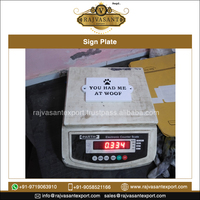 Plaque de signalisation extérieure en métal aluminium Numéro de maison Utilisation de bureau Prix de gros Plaque de signalisation pour un fabricant indien de gros