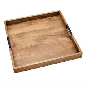 Bandeja de Servicio de Madera Elegante y Moderna Personalizada por VISHAL HANDICRAFT para Restaurantes Indios - Product Image 3