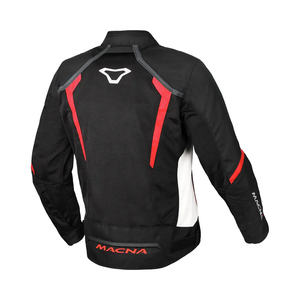 Veste de moto MACNA Sportswear en tissu gris respirant, imperméable, coupe-vent, avec logo personnalisé imprimé, techniques de personnalisation, taille XL - Product Image 2