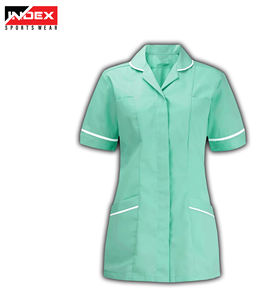 Col standard à manches courtes Scrubs Hospital Uniform top Ladies Scrub Shirt - Product Image 5