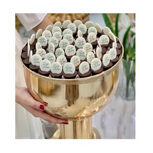 Bol de service en métal poli classique pour la maison et les restaurants - Décoratif, taille personnalisée disponible - Product Image 4