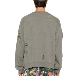 Vente en gros de sweats de haute qualité pour hommes, sweat-shirt à col rond avec logo personnalisé pour hommes et tissu personnalisé 400gsm - Product Image 3