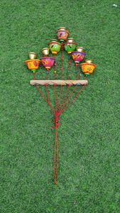 Carillón de viento Boho colgante de pared multicolor con cuentas carillón de viento casa calentamiento regalo jardín campana colgante carillón de viento para interior y exterior - Product Image 6