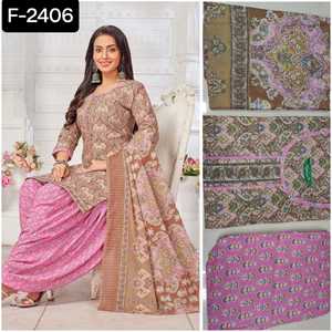 Robe longue de créateur en crêpe lourd et doux imprimé numérique indien Kurtis Robe de soirée décontractée ethnique pour femmes Style Salwar Kameez - Product Image 3