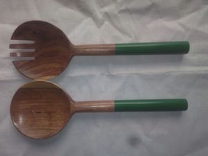 Cuchara y tenedor de madera más vendidos, juego de utensilios de cocina de madera, vajilla ecológica, cuchara de madera - Product Image 6