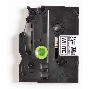 Cassette de ruban adhésif blanc/noir 12 mm x 8 m pour imprimante Brother P-touch TZe-N231 - Product Image 1