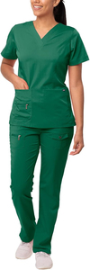 Uniformes de gommage exclusifs en gros ensembles médecins infirmières hôpital médical gommage costumes survêtement coton unisexe grande taille personnalisé 2025 - Product Image 3