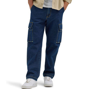 Pantalon de survêtement cargo léger pour homme 100% coton Corduroy Fermeture à cordon Multiples poches Style hip-hop - Product Image 1