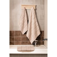 Serviette de toilette rectangulaire en micro-coton tissé Varol 50x90cm, douce, pour usage domestique, brodée, imprimée, avec logo personnalisé, pour enfants, motif uni