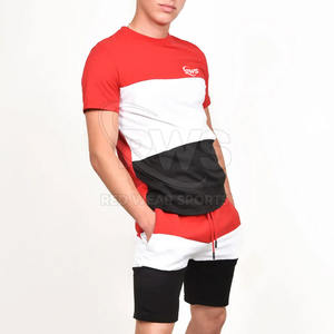 Vente en gros Ensemble t-shirt et short pour homme Ensemble short décontracté en coton mélangé doux pour un usage quotidien et domestique - Product Image 5