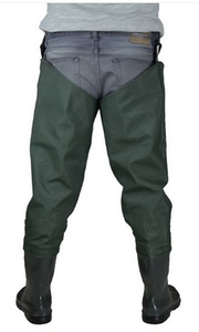 Impermeable de PVC Azul Marino con Gancho para Cinturón, Botas con Suela de Goma, Duraderas, Resistentes al Frío, Ligeras, Transpirables y de Tela Flexible - Product Image 3