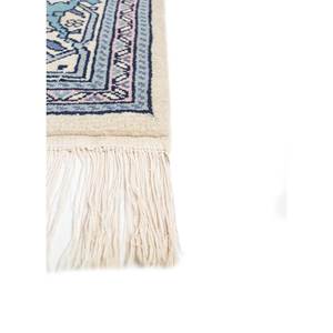 พรมขนสัตว์ถักมือสีน้ำเงิน Aalam รุ่น Pae-5605 ลายดอกไม้ รูปทรงสี่เหลี่ยมผืนผ้า ขนาด 9x12 ฟุต สำหรับห้องนั่งเล่น เหมาะสำหรับวัยรุ่น ใช้ตกแต่งบ้าน - Product Image 4