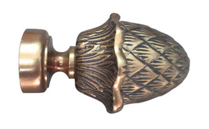 Embouts de tringle à rideau en métal pour tringle à rideau de 25 mm, quincaillerie décorative pour rideaux, vente en gros - Product Image 4