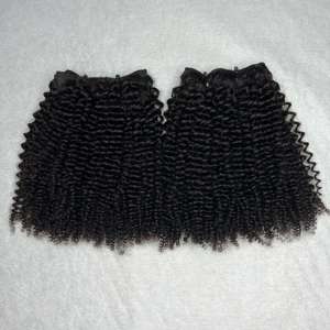 Vietnamese Kinky Curly Hair Bundles 100% Unprocessed Kinky Curly Hair 3 Bundles Kinky Curly Human Hair Extensions Natural Color - Product Image 4