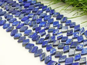 Lapislázuli natural Briolette suave, Lapislázuli Briolette, Cuentas de lapislázuli azul natural - Product Image 6