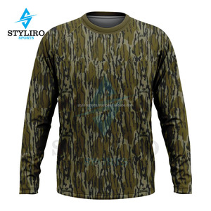 Camisetas de Algodón para Hombre con Estampado de Árboles Reales para Caza y Camping, Jersey de Manga Larga con Impresión Digital Transpirable - Product Image 3