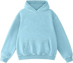 Sweats à capuche décontractés d'hiver pour hommes couleur unie 100% coton polaire coupe régulière séchage rapide et respirant de haute qualité - Product Image 4
