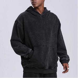 Sweat à capuche unisexe personnalisé, coupe ample, en coton de haute qualité 450 g/m², effet vieilli, délavé à l'acide, style vintage - Product Image 4