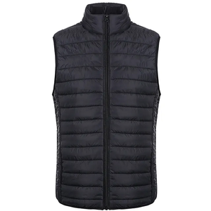 Meilleures ventes Gilet à capuche en coton polyvalent pour hommes, chaud, couleur unie, épaissie, rembourrée, capuche amovible, veste - Product Image 6