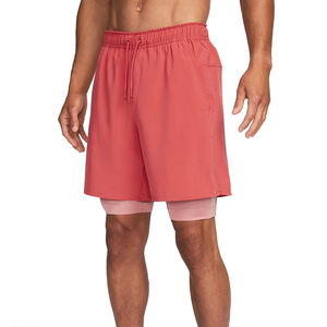 <b>Mens</b> <b>Pink</b> 2-in-1 Gym <b>Shorts</b> Compression Liner Quick Dry Athletic Workout Training <b>Shorts</b> Custom Logo <b>shorts</b> DDP shipping - Product Image 1