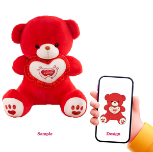 Großhandel 30cm Kuscheltier Valentinstag Teddybär mit Herz weichen Teddybär - Product Image 1