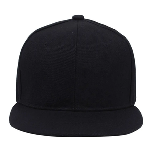 Streetwear 6 Panel <b>Flat</b> Brim Baseball <b>Cap</b> Custom Embroidery Adjustable Strapback Trucker Hat for <b>Men</b> - Product Image 3