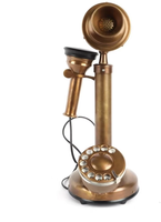 Téléphone Nautique Vintage en Laiton Doré, Décoration d'Intérieur, Métal Poli Fait Main, Grand Modèle Ovale, Logo Personnalisé Indien, Diwali Calvin