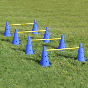 Indian Supplier Offers Durable Plastic <b>Agility</b> <b>Cone</b> Hurdle Soccer Training Equipment 30cm <b>Cone</b> 1m Pole Wholesale Price - Product Image 2