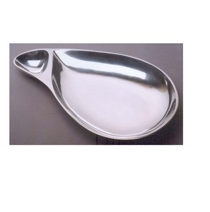 Plateau de service rectangulaire en métal, style unique, finition brillante, plateau de service en métal pour la décoration de la table à manger, plateau de service - Product Image 3