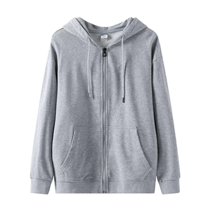 Sweat à capuche personnalisé surdimensionné 370 g/m² 100 % coton uni avec fermeture éclair pour homme, lourd, imperméable, séchage rapide, broderie imprimée, pull-over - Product Image 3