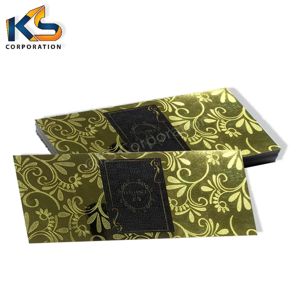 Customized Logo Golden Chrome Perfume Private Bottle Label Embossed Stickers Top Quality Adhesive Vinyl Stickers