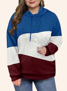 Sudadera con capucha cómoda de talla grande para mujer, ropa deportiva de moda para cualquier ocasión, cordones de invierno, técnica lavada bordada - Product Image 2