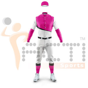Uniformes de béisbol por sublimación personalizados con logotipos de equipo Camisetas y pantalones de béisbol transpirables de alta calidad para uniformes de equipo - Product Image 3