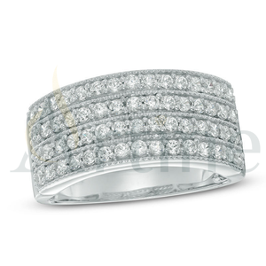 High Quality Craftsmanship <b>Men</b> Cluster HIP HOP Lab Grown Diamond With 14K <b>White</b> <b>Gold</b> Wedding <b>Ring</b> Fine Jewelry <b>Ring</b> <b>for</b> <b>Men</b> - Product Image 1