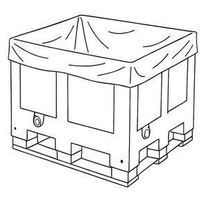 <b>Clear</b> LDPE Heavy Duty Customized Food Grade Plastic <b>Bag</b> Heat Seal Side Gusset Pallet Cover <b>Bin</b> Liner for Food Packaging - Product Image 2