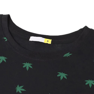 Camiseta de verano de gran tamaño para mujer de talla grande 100% algodón puro manga corta lindo estampado de dibujos animados cómodo Jersey tela cuello redondo cómodo - Product Image 6