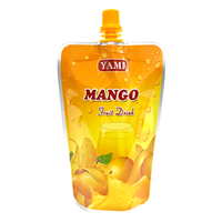 Pochettes souples personnalisées imprimées avec bec verseur pour purées de fruits, smoothies, jus concentrés, sauces et produits de collation