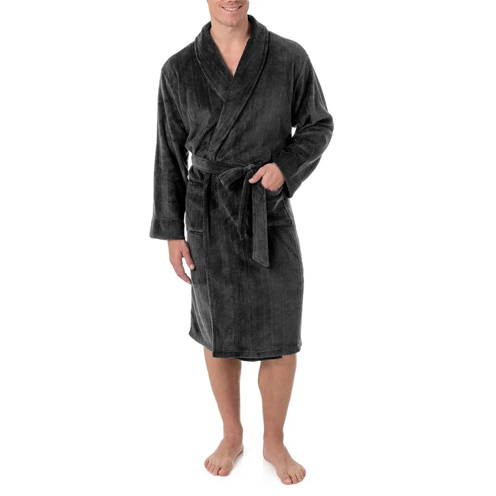 Venta al por mayor de Albornoz de satén de diseño de lujo bata de baño para los hombres de alta calidad cómodos albornoces de rizo para la venta