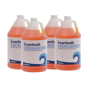 Jabón Líquido Antibacterial para Manos Boardwalk, 1 Galón, Aroma Limpio, Paquete de 4 Unidades en Caja - Product Image 1