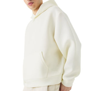 Streetwear personnalisé Sérigraphie French Terry Basics Sweat à capuche brodé en 60 coton 40 polyester 500gsm - Product Image 6
