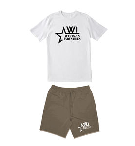 Nouveau meilleur ensembles d'été de haute qualité O cou demi manches T-shirts vêtements en gros unisexe été deux pièces ensembles avec Logo - Product Image 6