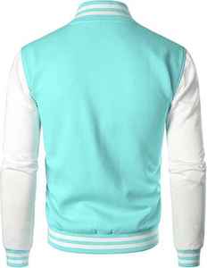 Veste en laine d'hiver pour homme de haute qualité, coupe-vent, chaude, style universitaire, baseball, varsity, style streetwear - Product Image 4