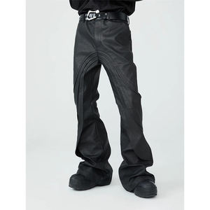 Best Price With <b>Real</b> 100% Genuine <b>Men</b> Leather Pants Top Quality Leather <b>Men's</b> Pant Breathable <b>Black</b> Color Leather Pants For sale - Product Image 5