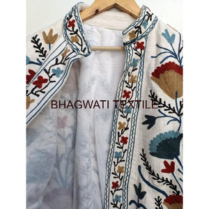 Haute qualité manteau coton Suzani vêtements d'extérieur bohème veste d'hiver vêtements de plage robe courte vêtements d'hiver broderie veste - Product Image 6